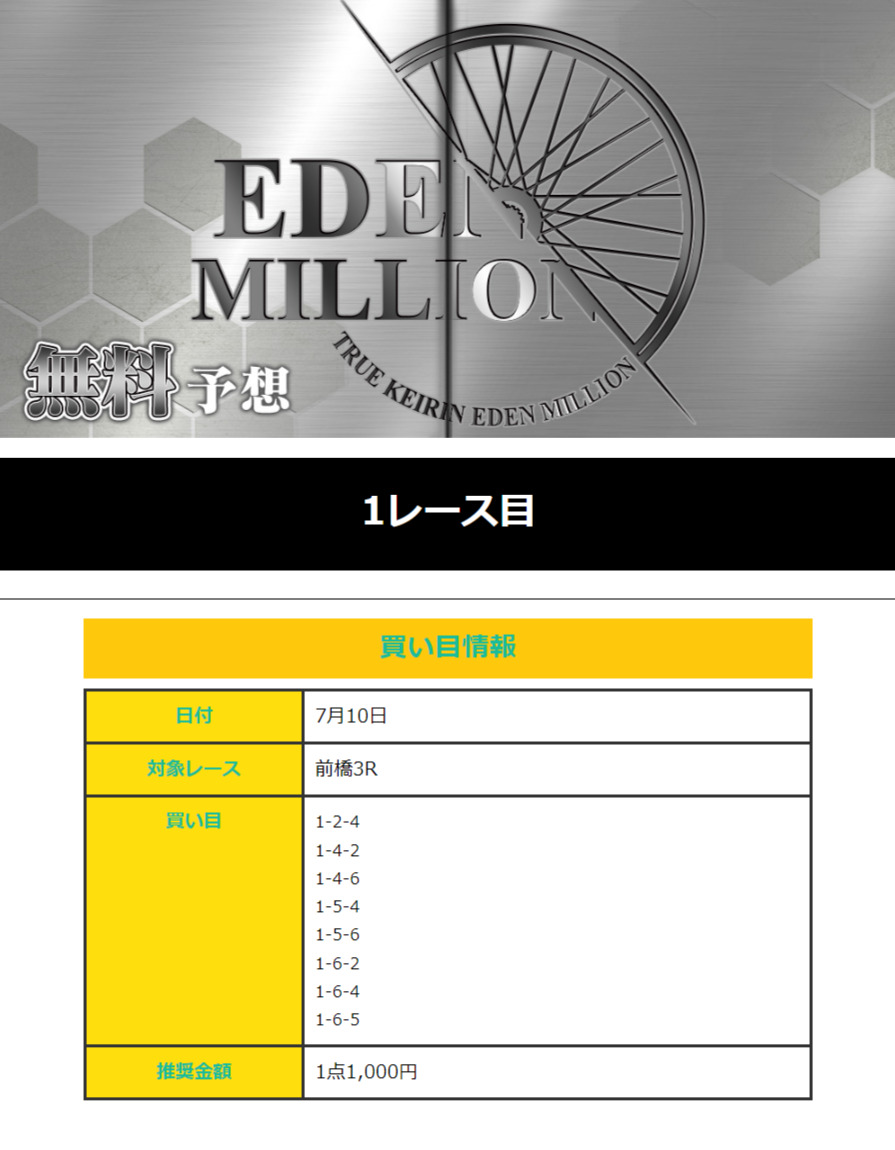 【無料予想】2024年7月10日(水)前橋3R予想